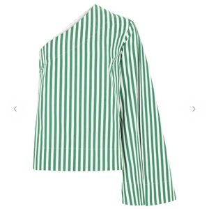 NWT Solace London size 4 Freja Striped Top in Green